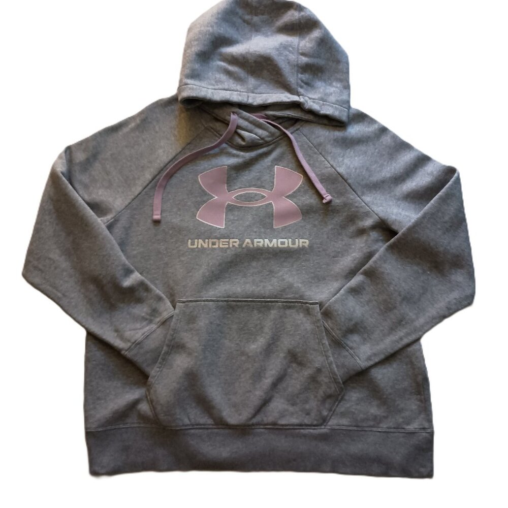 Under Armour Hoodie Sweatshirt Comfy Oversized Gray Women’s Size L